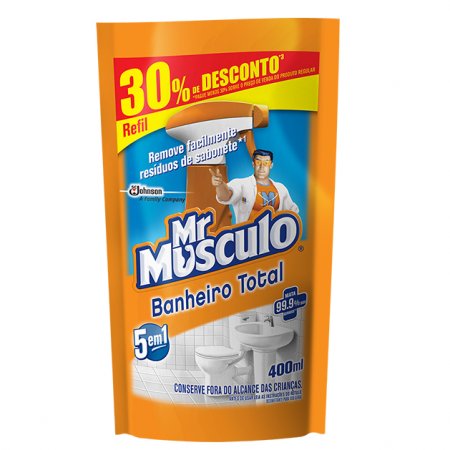 Mr Musculo Banheiro Total Refil 400ml 30% de Desconto