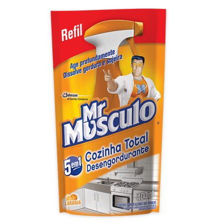 Mr Musculo Cozinha Total Laranja Refil 500ml