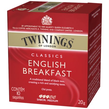 Chá Twinings sabor chá preto 20g