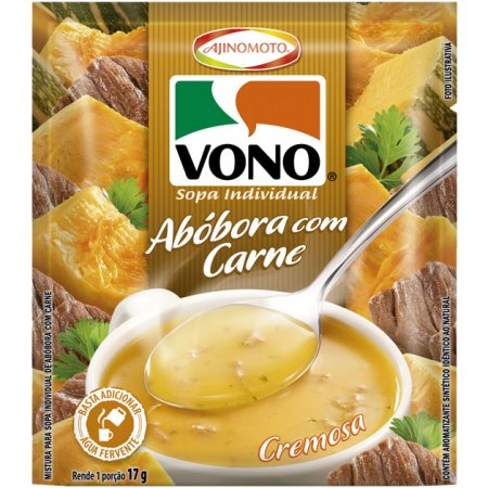 Sopa Individual sabor Abóbora com Carne 17g